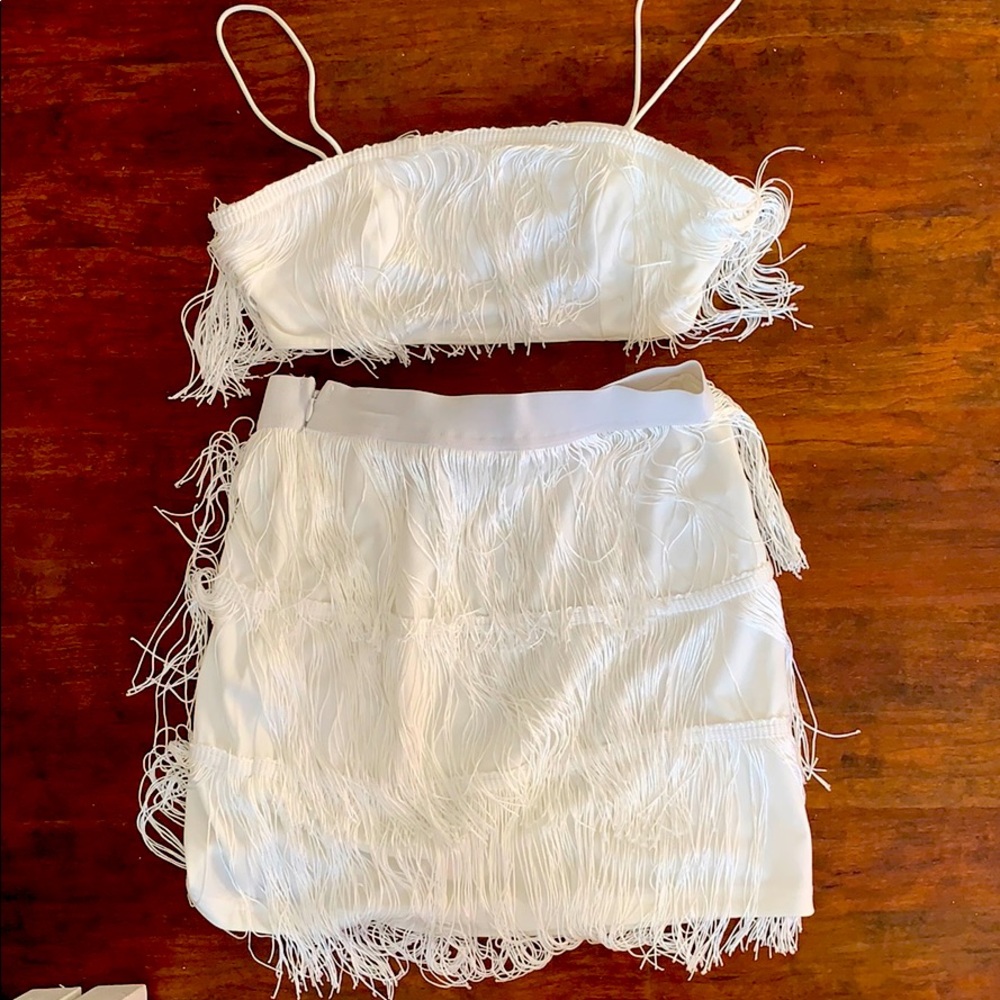 Crop top and skirt outfit
